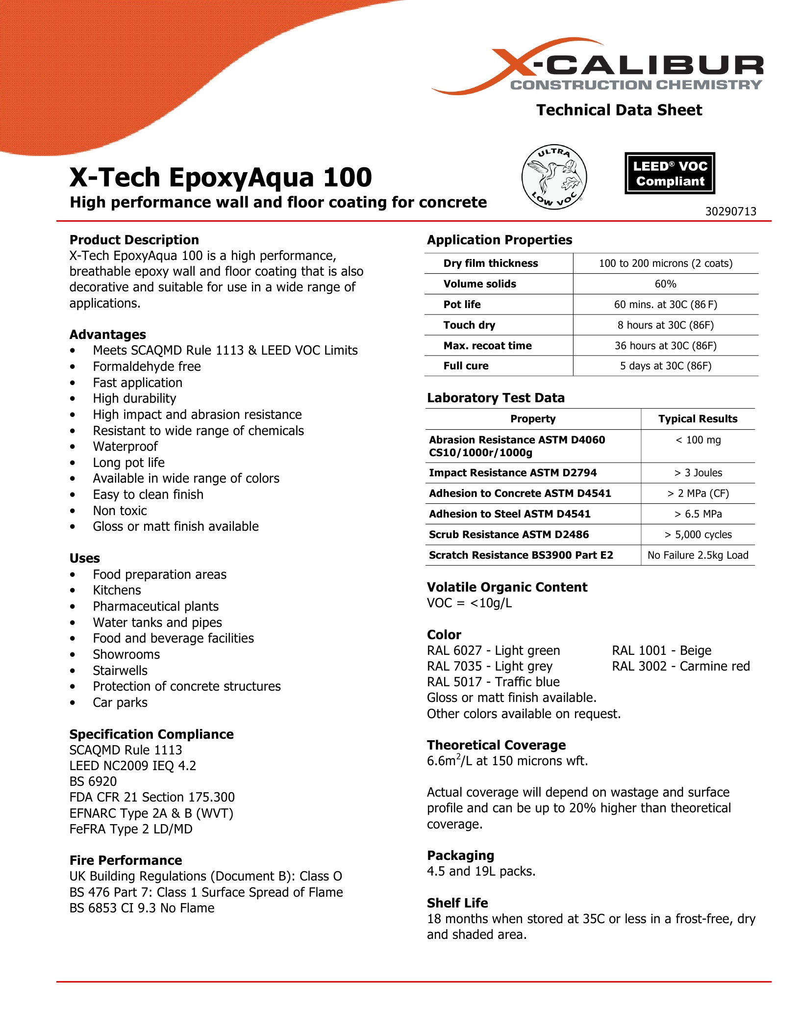 X-Tech EpoxyAqua 100